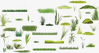 草丛植物素材下载免抠