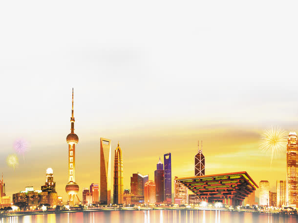 上海夜景免抠