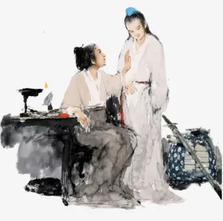 中国风慈母与游子免抠