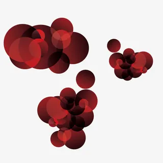 红色光效装饰物免抠