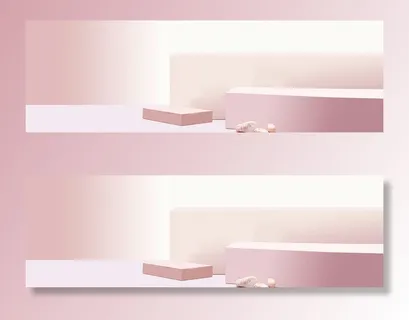 淘宝美妆大促简约清新粉色banner高清 淘宝美妆大促简约清新粉色banner高清