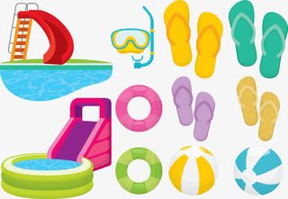 矢量图水上乐园免抠