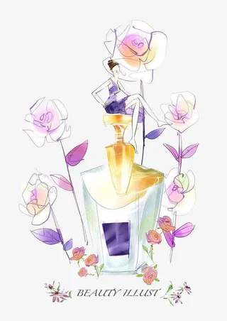 鲜花围绕的女神免抠