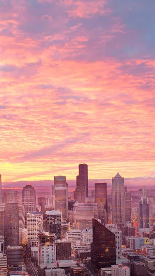 城市晚霞APP手机端H5背景高清