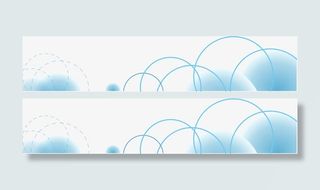 蓝色圆形底纹免抠