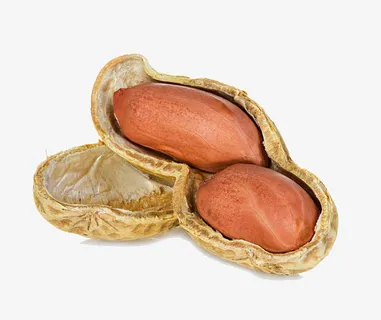 一颗剥开的花生免抠