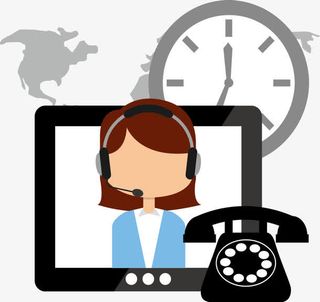 矢量图客服小姐免抠