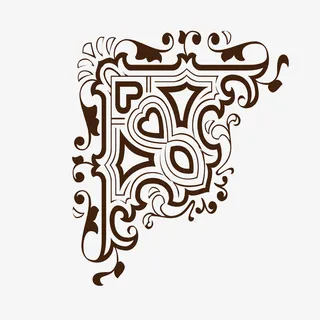 中国风花纹免抠