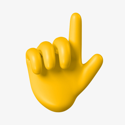 3D立体小手势免抠