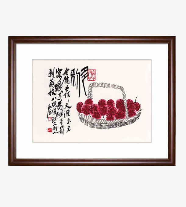 中国风挂画免抠