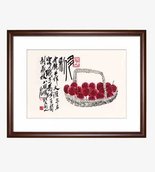 中国风挂画免抠