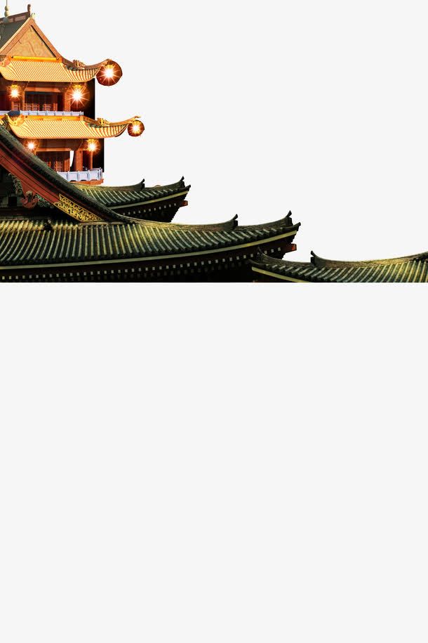 古建筑矢量图免抠