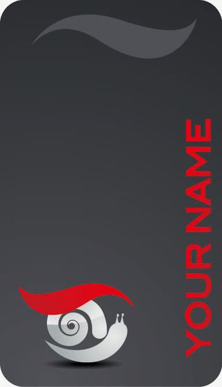 矢量复古名片模板免抠