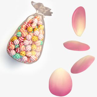 可爱粉嫩糖果粉嫩花瓣免抠