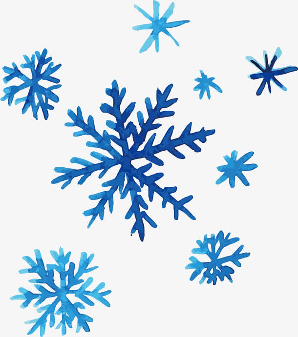飘落雪花免抠