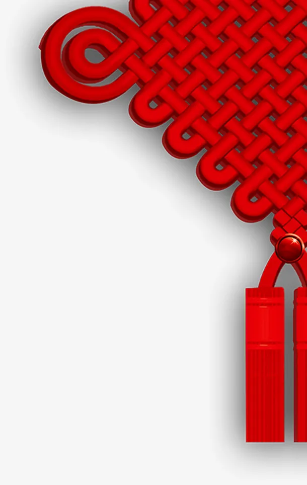 新年中国结右上角装饰免抠