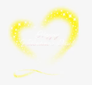 情人节快乐艺术字免抠