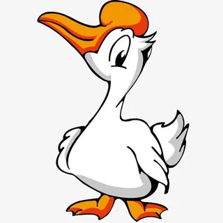 会生鹅蛋的卡通鹅免抠