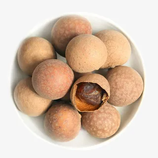 俯拍盘子里的龙眼免抠