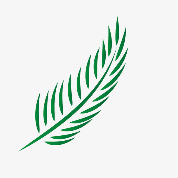 绿色矢量棕榈免抠