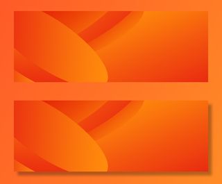 天猫橘红色动感大气banner高清