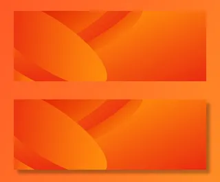 天猫橘红色动感大气banner高清