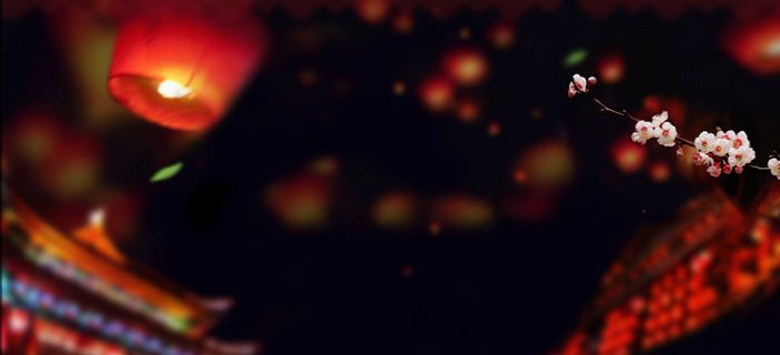 中国风灯笼背景banner高清