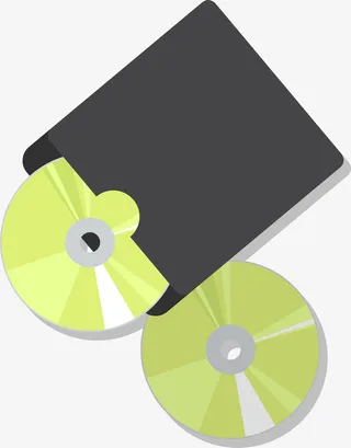 简约碟片矢量素材免抠