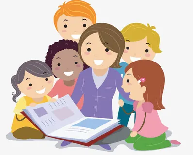 听故事的学生免抠