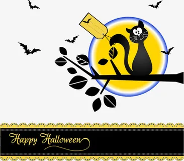 猫咪枯树枝矢量免抠