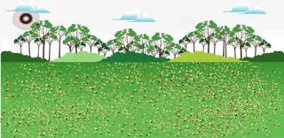 矢量春天风景免抠