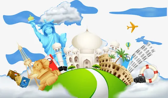 卡通童趣城市背景装饰