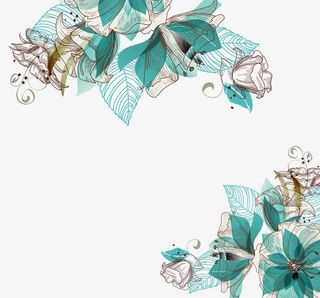 绿色小清新树叶免抠