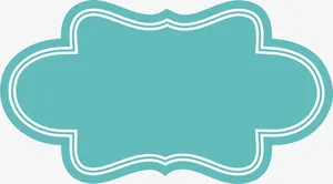 绿色线条标签免抠