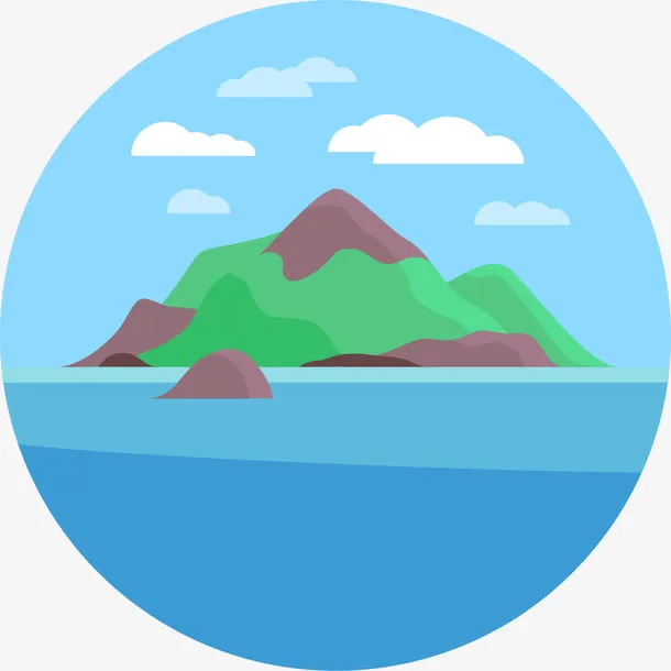 孤岛海洋免抠