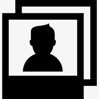 宝丽来照片的人图标免抠