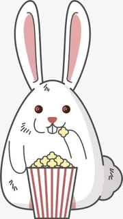 看电影的小白兔免抠