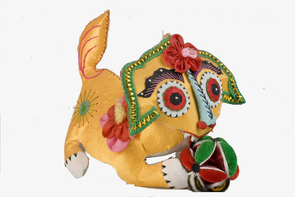 手工刺绣老虎免抠