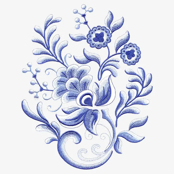绣花图案免抠