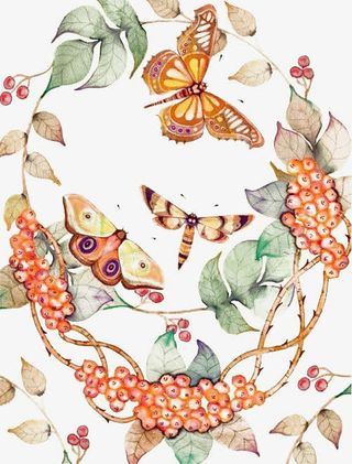 手绘底纹装饰免抠