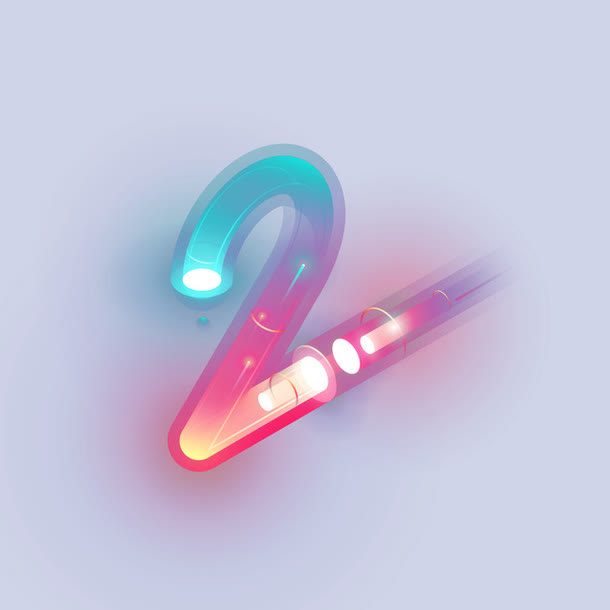 创意舞台霓虹灯灯管免抠