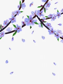 免扣桃花桃花飘免抠漂浮花瓣元素