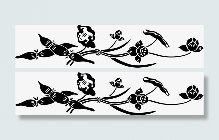 传统古典花纹花树素材免抠