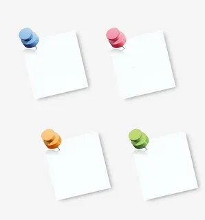 白色便利贴免抠