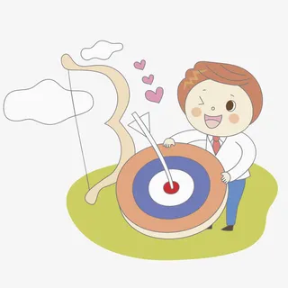 射箭的男孩免抠