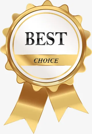 金色闪耀花边选择标志免抠