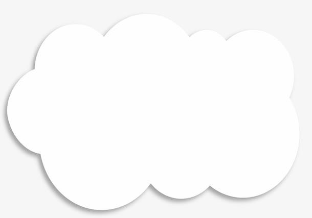 云朵产品展示框免抠