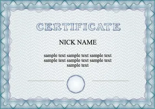 证书模板素材免抠