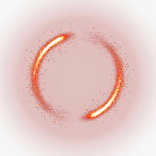 红色清新旋转火焰效果元素免抠