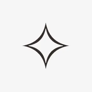 简单十字星免抠